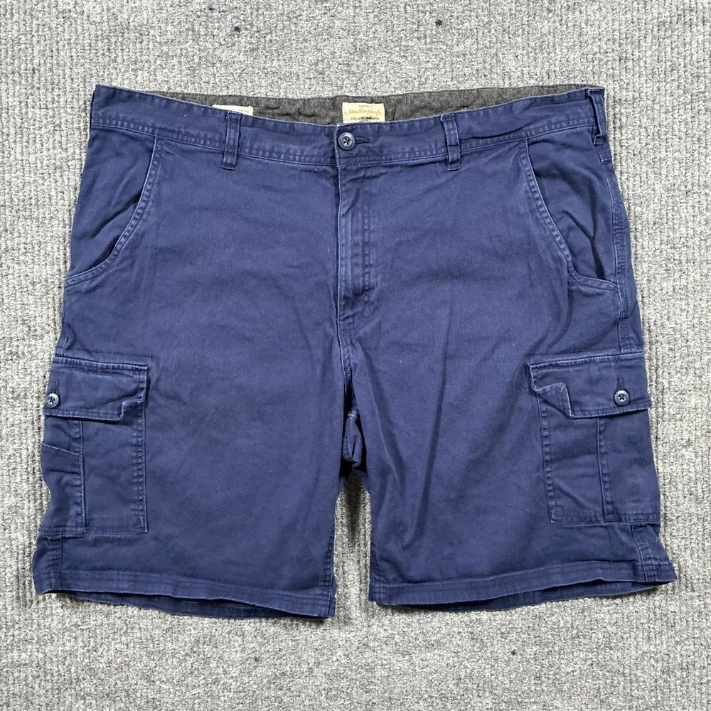 Weatherproof Vintage Modern Cargo Shorts Mens Size 44 Navy Blue Stretch Utility